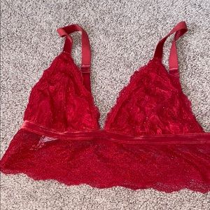 Victoria secret red bralette